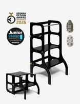 Ette Tete - Step'n'sit® Helper Tower - Table - Motorinių įgūdžių baldai - Juoda