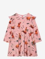 Geggamoja - Mamma Mu Flared Dress Blush Pink - Suknelė ilgomis rankovėmis - Rožinė