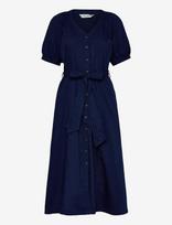 French Connection - Zaves Chambray Ss Dress - Iki kelių ir midi suknelės - Tamsiai mėlyna