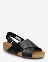 Timberland - Malibu Waves Basic Backstrap Sandal Black Full Grain - Platforminės basutės - Juoda