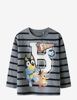 Name It - Nmmsulli Bluey Ls Nreg Top Sky - Ilgarankoviai marškinėliai - Pilka