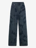 Monki - Peggy Low Rise Loose Baggy Jeans - Platūs džinsai - Mėlyna