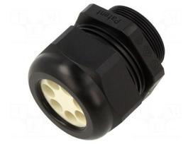Cable gland | multi-hole | M40 | 1.5 | IP65 | polyamide | black | 9mm