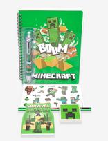 Minecraft - Minecraft, Writing Set, W/ Multi-Color Pen - Kalendoriai ir užrašų knygelės - Žalia