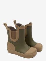 Mikk-line - Wellies Short - Barefoot - Guminiai batai be pamušalo - Chaki spalva