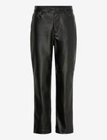 French Connection - Brody Croc Pu Trouser - Tiesaus kirpimo džinsai - Juoda