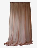 Mimou - Sheer Hotel Curtain Double Width - Ilgos užuolaidos - Ruda
