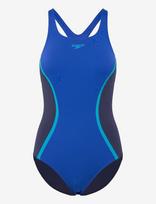 Speedo - Solid Splice Medalist One Piece - Sportinis maudymosi kostiumėlis - Mėlyna