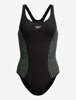 Speedo - Placement Muscleback One Piece - Sportinis maudymosi kostiumėlis - Juoda