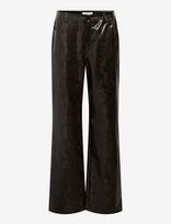 Object - Objebba Hw Straight Snake Pant 141 - Odinės tamprės-kelnės - Ruda