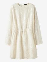 LMTD - Nlfrisianna Ls Short Dress - Proginė suknelė - Kreminė spalva