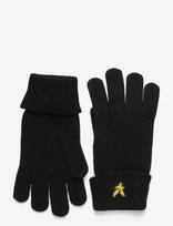 Lyle & Scott - Cotton Merino Gloves - Pirštinės - Juoda