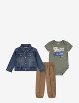 Levi's - Levi's® Lvb Trucker, Tee, & Jogger Set - Bodžių rinkinys - Marga / raštuota