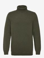 Barbour - Barbour Kelp Roll Neck Jumper - Golfo kelnės - Žalia