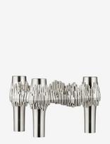STOFF Nagel - Quist Candle Holder - Brushed Chrome - Žvakidė - Sidabro
