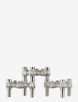 STOFF Nagel - Quist Candle Holder (Set With 3 Pcs) - Brushed Chrome - Žvakidė - Sidabro
