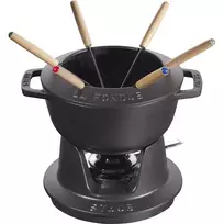 Fondue rinkinys „Staub“ – 18 cm, juodas