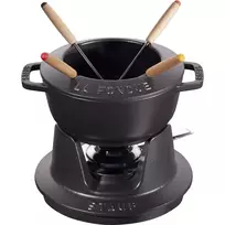 Fondue rinkinys „Staub“, 16 cm, juodas