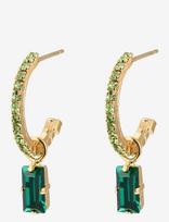 Caroline Svedbom - Lucy Earrings Gold - Auskarai - Žalia