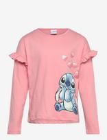 Lilo & Stitch - Tshirt - Ilgarankoviai marškinėliai - Rožinė
