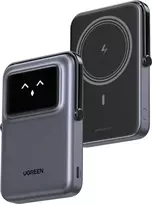 „Ugreen Powerbank“ magnetinis įkroviklis 10000 mAh „Uno PB764“, „Qi2“ 15 W (pilkos spalvos) (45329)