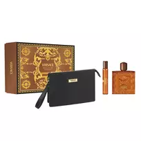 RINKINYS „VERSACE Eros Najim“: kvepalų purškiklis 100 ml + kvepalų purškiklis 10 ml + kosmetinė