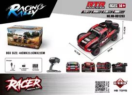 R/C Terrain car RACE 18 1:12 Black and Red