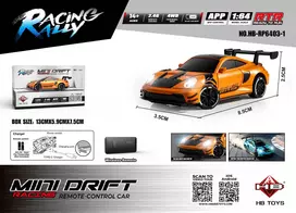 R/C car for MINI Drift 1:64 SmokeRacer Orange