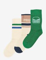 Minipop - Mpopmoe Bamboo Socks 3-Pack - Kojinės - Marga / raštuota