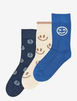 Minipop - Mpopmoe Bamboo Socks 3-Pack - Kojinės - Tamsiai mėlyna