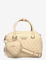 GUESS - Atabey Box Satchel - Rankinė - Kreminė spalva