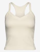 Drop Of Mindfulness - Ribbed Sports Tank Top - Sportinė palaidinė be rankovių - Kreminė spalva