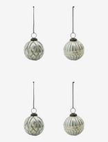 House Doctor - Ornaments, Hdrhomb, Antique Silver - Kalėdiniai žaisliukai ir eglutės aksesuarai - Sidabro