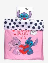 Lilo & Stitch - Bed Linen Junior Lilo 319 - 100X140, 40X45 Cm - Patalynės komplektas - Rožinė