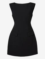 Malina - Adelina High Neck Mini Dress - Trumpa suknelė - Juoda