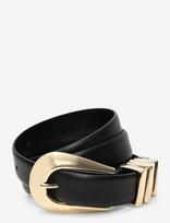 Malina - Azelia Buckle Leather Belt - Laisvalaikio diržas - Juoda