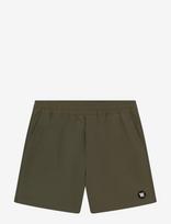 WOOD WOOD - Wwdub Swim Trunks 25347 - Sportiniai maudymosi šortai - Chaki spalva