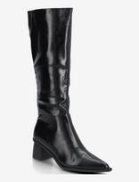 Bianco - Bialeonora Tall Zip Boot Faux Leather - Ilgaauliai batai - Juoda