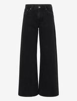 Weekday - Paz Mid Rise Wide Jeans - Platūs džinsai - Juoda
