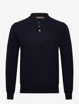 Oscar Jacobson - Pepe Poloshirt - Polo marškinėliai ilgomis rankovėmis - Tamsiai mėlyna
