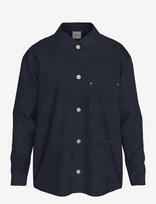 Calvin Klein - Ls Viscose Blend Workwear Chore - Laisvalaikio marškiniai - Tamsiai mėlyna