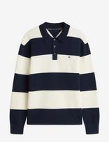 Tommy Hilfiger - Full Milano Ls Polo - Marškinėliai ilgomis rankovėmis - Tamsiai mėlyna