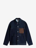 Tommy Jeans - Chore Jacket Ext Ei6050 - Džinsinis švarkas be pamušalo - Tamsiai mėlyna