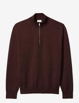 Calvin Klein - Ls Supima Qz Sweater 14 Gg - Megztinis su užtrauktuku - Burgundiška splava