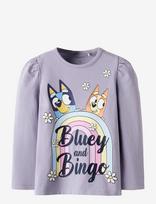 Name It - Nmfjessie Bluey Ls Top Box Noos Sky - Ilgarankoviai marškinėliai - Violetinė