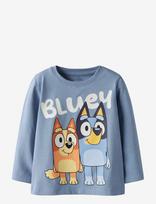 Name It - Nmmjonas Bluey Ls Nreg Top Box Sky - Ilgarankoviai marškinėliai - Mėlyna