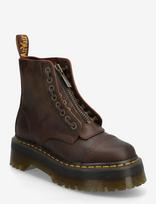 Dr. Martens - Sinclair Dark Brown Crazy Horse - Suvarstomi batai - Ruda