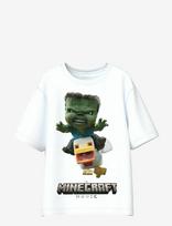Name It - Nkmnif Minecraft Ss Nreg Top Lnoos Bfu - Marškinėliai trumpomis rankovėmis - Balta