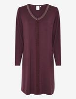 CCDK Copenhagen - Jacqueline Longsleeved Dress - Naktiniai marškiniai - Burgundiška splava