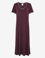 CCDK Copenhagen - Jacqueline Shortsleeved Long Dress - Naktiniai marškiniai - Ruda